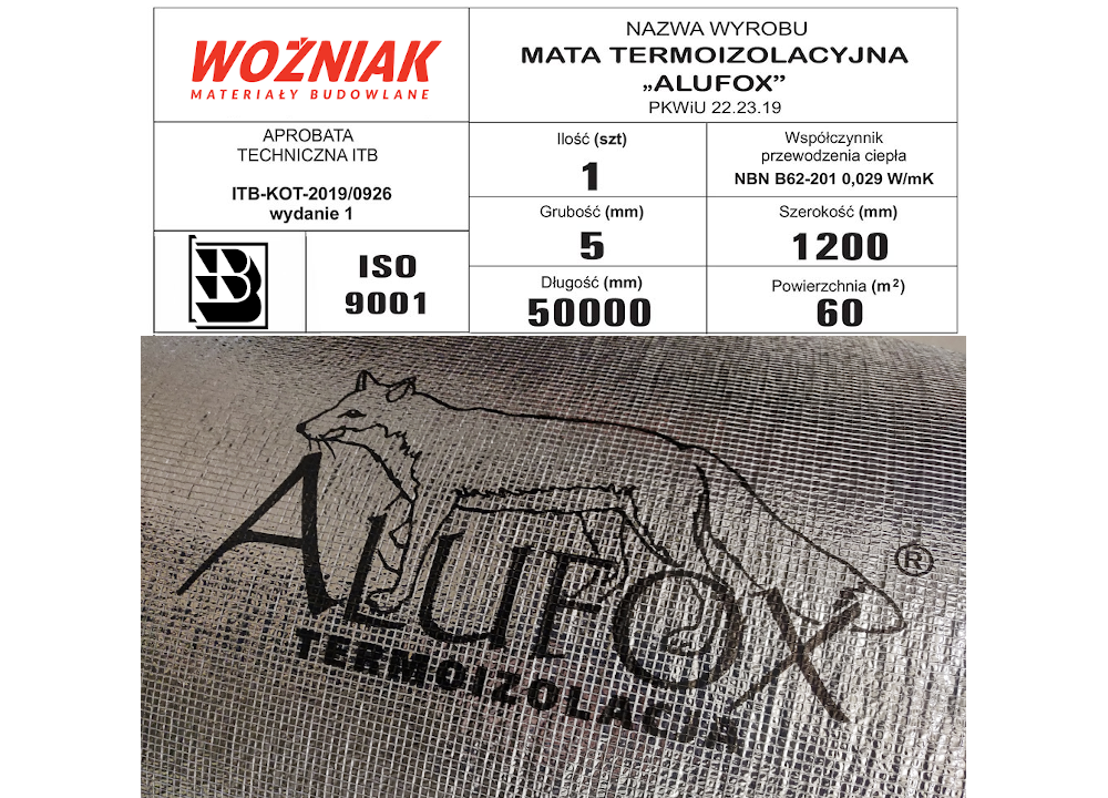 Mata termoizolacyjna ALUFOX